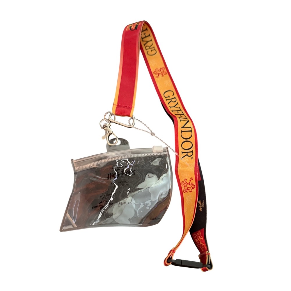 Harry Potter Gryffindor Lanyard Wallet Pouch Universal Studios Wizarding World‎